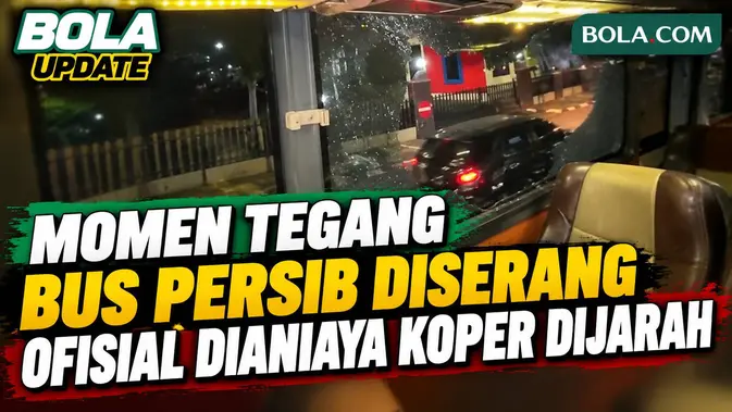 Bus Tim Muda Persib Diserang Sekelompok Orang di Batang, Barang Berharga Raib
