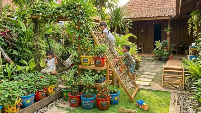 Kebun Tematik Buah Favorit dengan Jungle Gym Mini