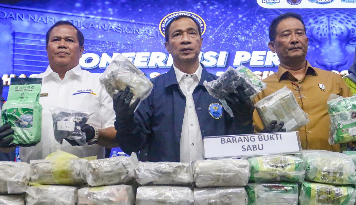 FOTO: Operasi Saber Bersinar Ungkap 715 Kasus Narkotika