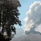 Gunung meletus (ilustrasi)