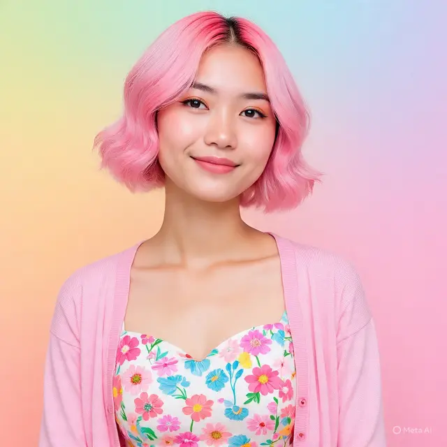 Model Cat Rambut Wanita Pendek