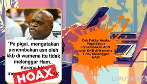 Cek Fakta: Hoaks Natalius Pigai Sebut Penembakan ASN oleh KKB di Wamena Tidak Melanggar HAM