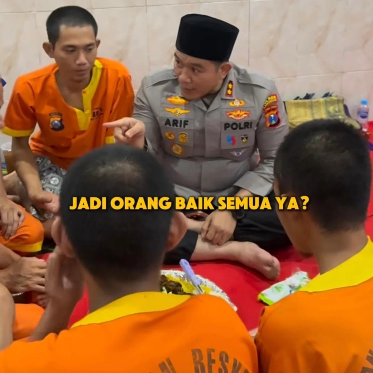 Kapolres Lamongan Bukber Tahanan
