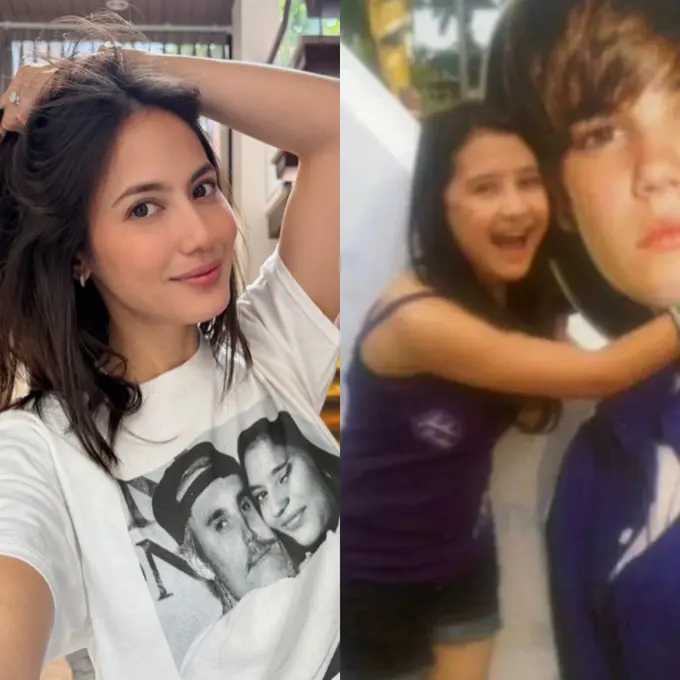 Nostalgia Prilly Latuconsina dan Pevita Pearce Menyaksikan Justin Bieber. [@prillylatuconsina96/@pevpearce]