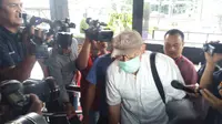 Anas Urbaningrum penuhi panggilan KPK soal dugaan korupsi e-KTP.(Liputan6.com/Nanda Perdana Putra)