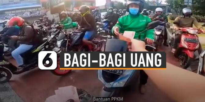 VIDEO: Viral Doni Salmanan Bagi-Bagi Uang ke Ojol dan Pemotor di Jalanan