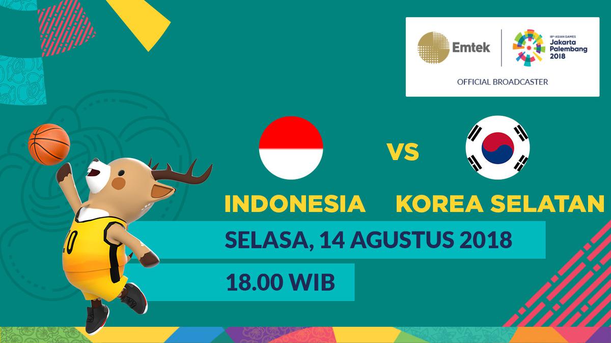 Live Streaming Basket Asian Games 2018 Indonesia Vs Korsel Asian