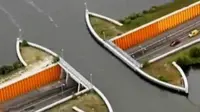 VIDEO: Jembatan Unik Ini Terlihat Terputus dari Udara