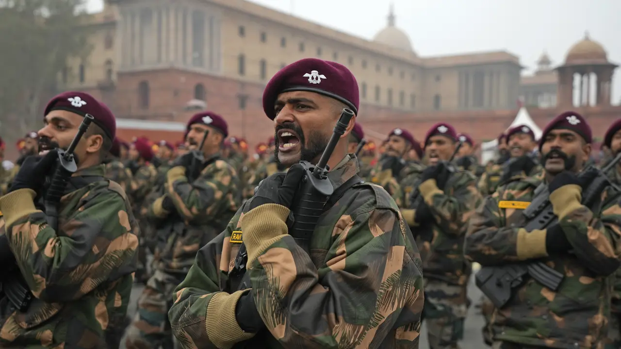 Persiapan Parade Hari Republik India