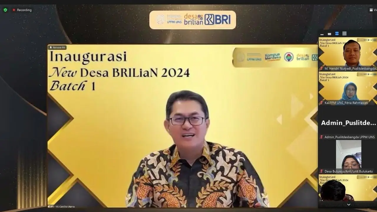 Inaugurasi Desa BRILiaN Batch 1 2024, BRI Beri Apresiasi Bagi 40 Desa Terpilih