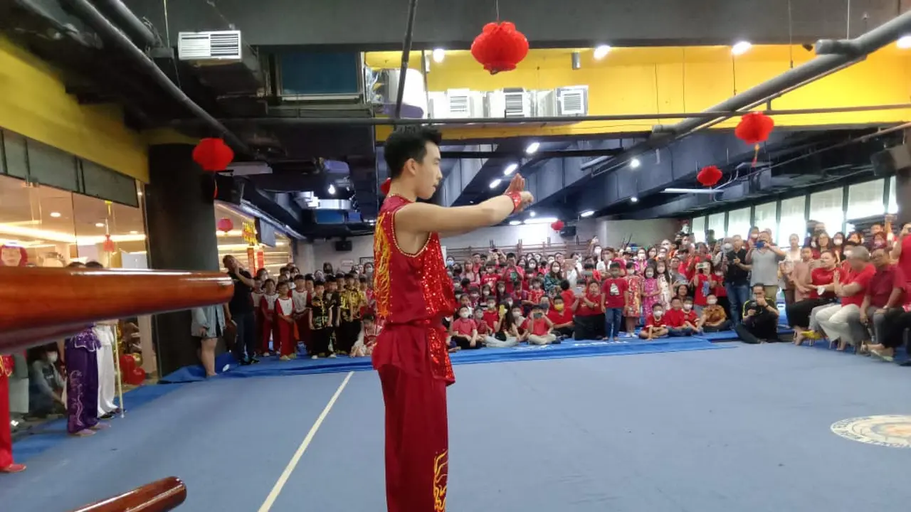 Pembukaan perluasan tempat latihan sasana wushu Rajawali Sakti
