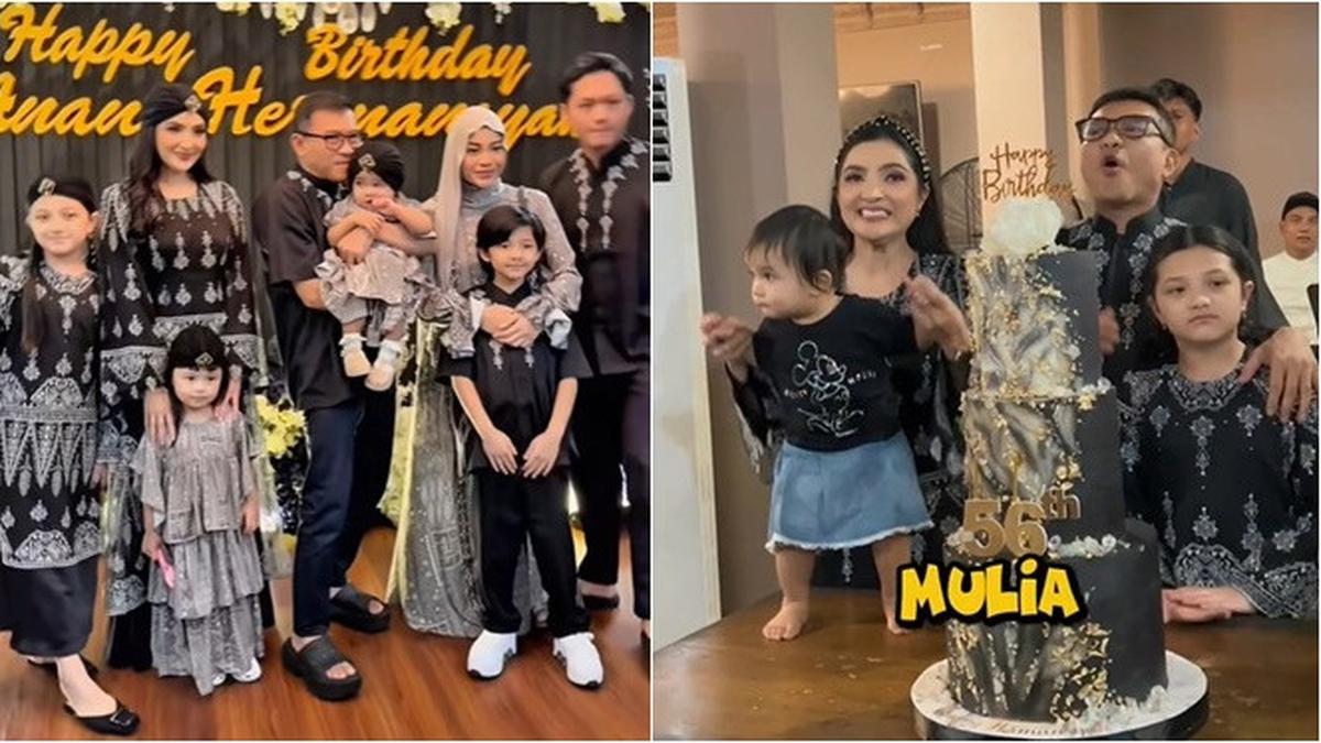 6 Potret Iftar dan Syukuran Ultah Anang Hermansyah ke-56, Bernuansa Serba Hitam