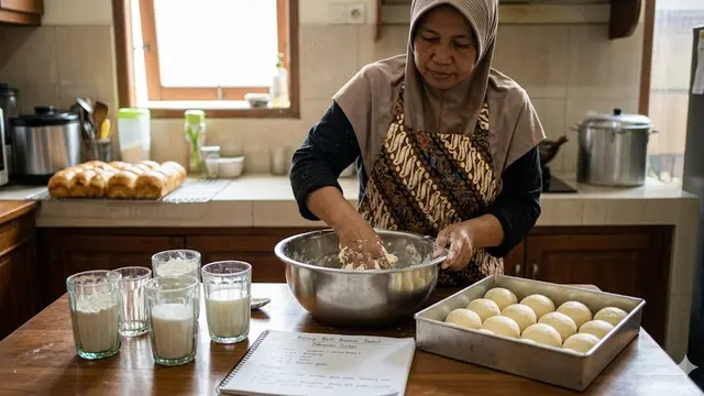 Resep Roti Kasur Jadul Takaran Gelas