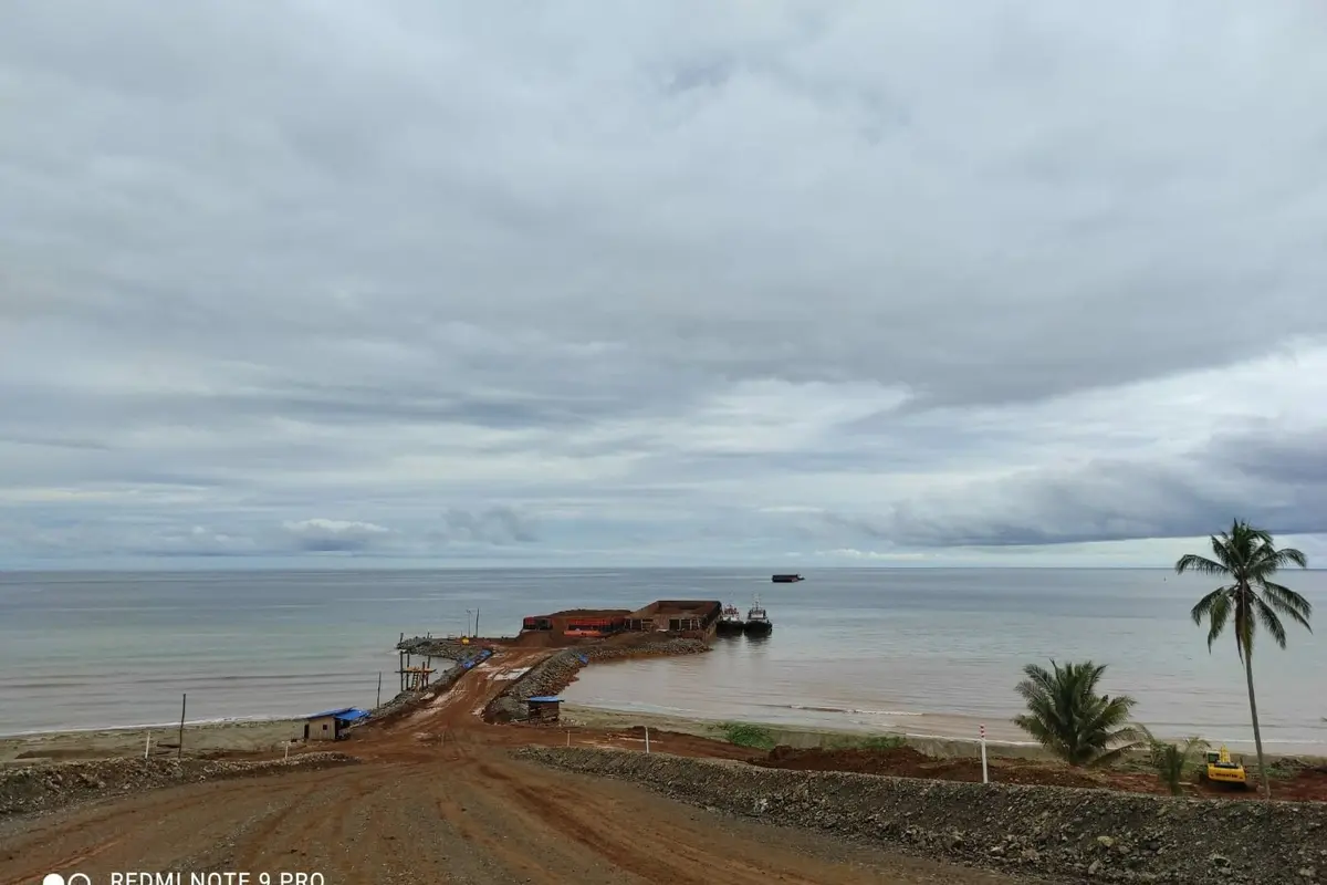 Lokasi pertambangan PT Riota Jaya Lestari di Kolaka Utara mendapat sorotan dari warga.(Liputan6.com/Ahmad Akbar Fua)