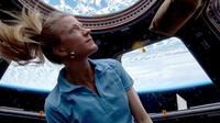 Astronot Karen Nyberg berada di ISS. (NASA)