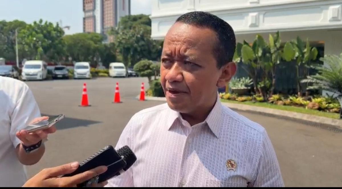 Menteri Energi dan Sumber Daya Mineral (ESDM) Bahlil Lahadalia di Istana Kepresidenan Jakarta, Senin (3/8/2026).