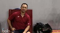 Pelatih Ganda Campuran Indonesia, Richard Mainaky saat sesi latihan jelang All England di Pelatnas Cipayung, Kamis (2/3/2017). (Bola.com/Nicklas Hanoatubun)