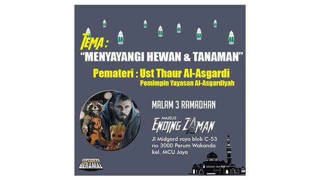 Begini Jadinya Kalau 7 Superhero Avengers Jadi Pemateri Kajian Ramadan Hot Liputan6 Com