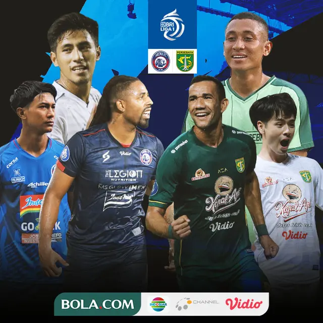 BRI Liga 1 - Duel Antarlini - Arema FC Vs Persebaya Surabaya
