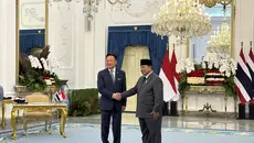 Prabowo Sambut Kunjungan Resmi PM Thailand di Istana
