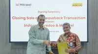 Indosat Ooredoo akhirnya menyelesaikan transaksi penjualan 2.100 menara telekomunikasi ke Mitratel. (sumber: Indosat Ooredoo)