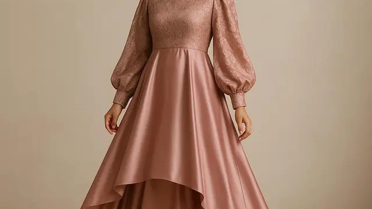 Bikin Pangling, Ini Model Gamis Kondangan 2025 yang Tetap Syar'i dan Glamor