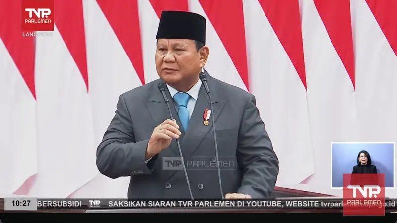 Presiden Prabowo Subianto dalam Sidang Tahunan MPR RI dan Sidang Bersama DPR RI - DPD RI