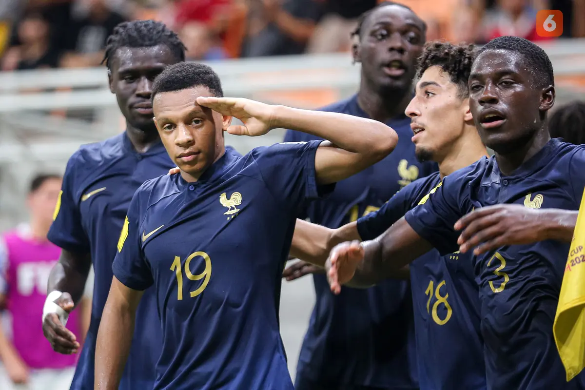 Foto: Sikat Amerika Serikat, Timnas Prancis U-17 Lolos ke Babak 16 Besar Piala Dunia U-17 2023 dengan Poin Sempurna