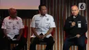 Direktur Operasi Indonesia Tourism Development Corporation (ITDC) Troy Reza Warokka (kanan) saat acara peluncuran World Superbike (WSBK) Indonesian Round 2023 di Jakarta, Kamis (12/01/2023). Ajang balap motor bergengsi dunia World Superbike (WSBK) musim 2023 bakal kembali menghelat salah satu serinya di Sirkuit Mandalika, Lombok, NTB pada 3-5 Maret mendatang. (Liputan6.com/Herman Zakharia
