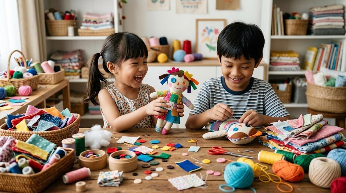 Ide Aktivitas Kreatif Anak dari Barang Bekas/AI Generated