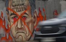 FOTO: Mural 'Stop Genocide' di Rafah Palestina dengan Wajah Benjamin Netanyahu Menghiasi Sudut Kota Jakarta