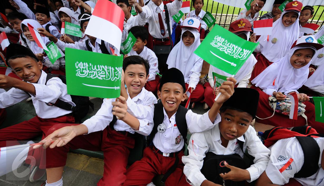 Pelajar SD Kota Bogor Siap Sambut Kedatangan Raja Salman Foto