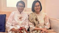 Sri Mulyani dan Retno Marsudi kompak hadiri wisuda anak dari PPDS UI (Foto: Instagram @smindrawati)