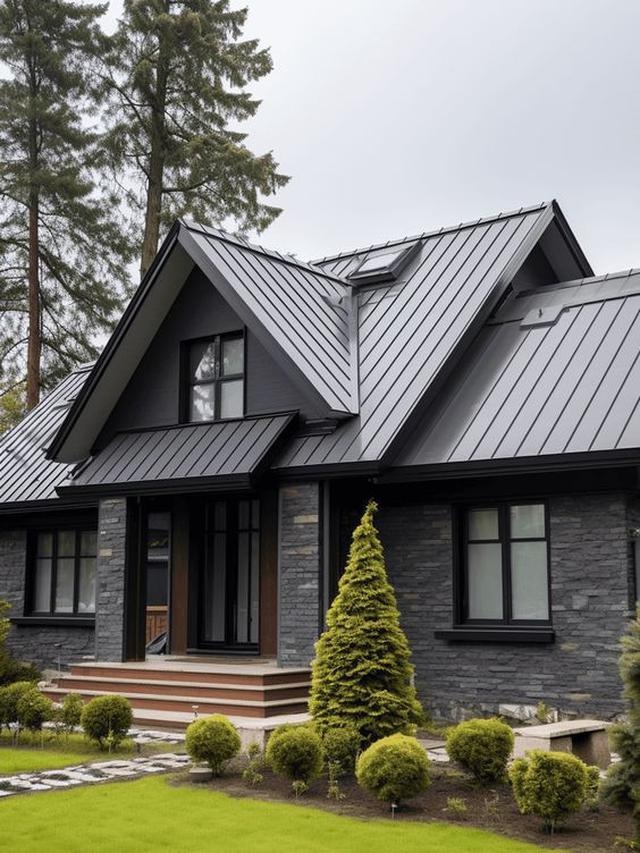 Potret Rumah dengan Atap Metal