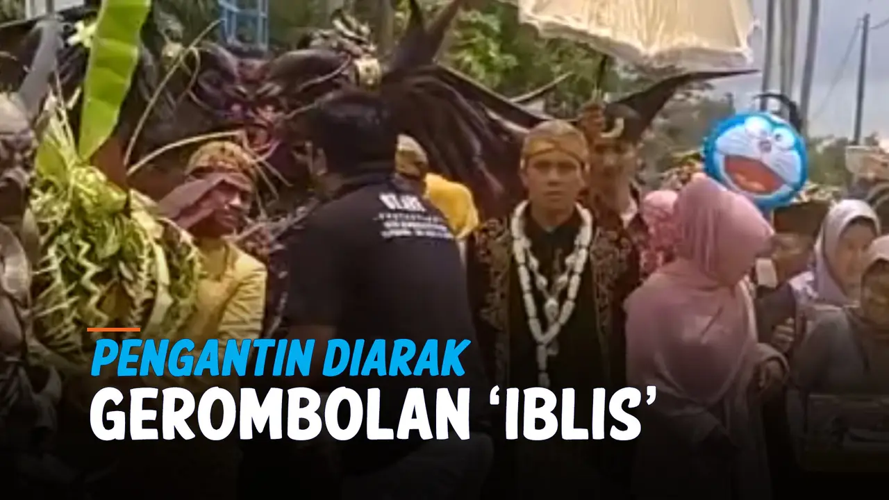 VIRAL, PENGANTIN DIARAK GEROMBOLAN IBLIS