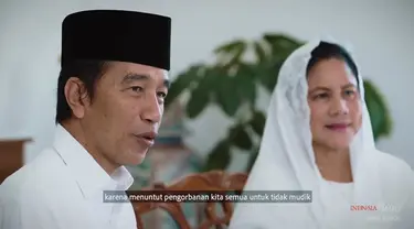 Presiden Joko Widodo dan Ibu Negara Iriana Joko Widodo mengucapkan selamat hari raya Idul Fitri 1 Syawal 1441 Hijriah yang jatuh bertepatan pada Minggu, 24 Mei 2020.