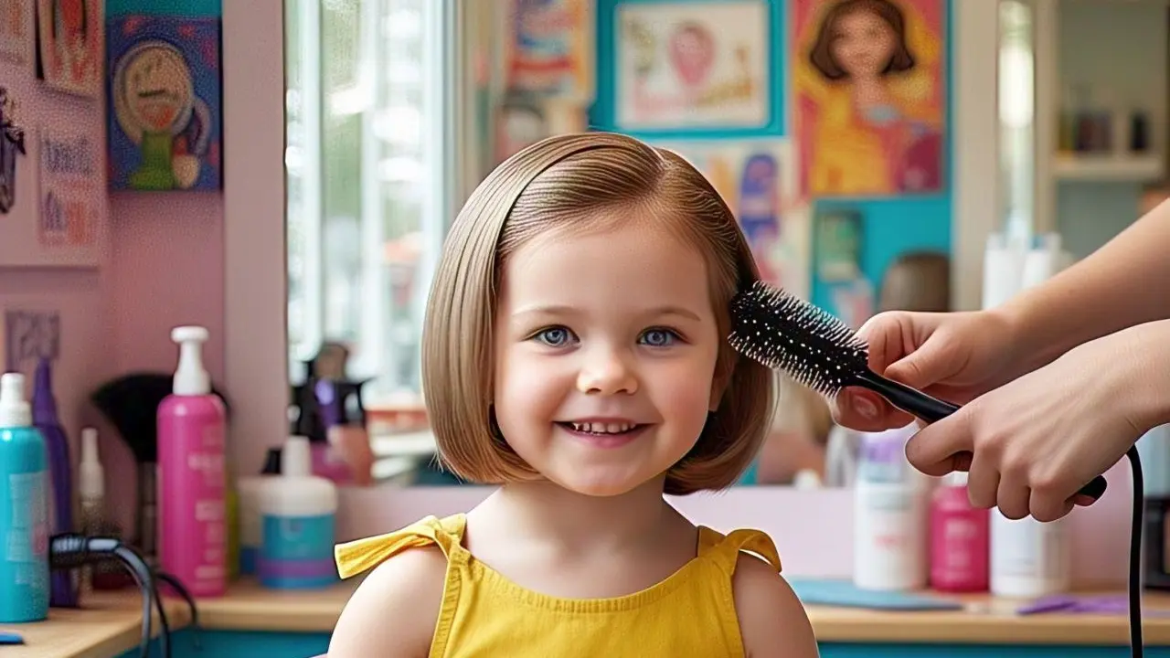 Model Rambut Bob Anak Perempuan
