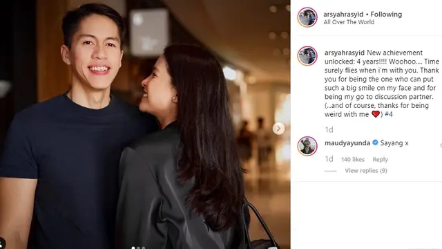 Jarang Tersorot, Ini 7 Momen Manis Maudy Ayunda dan Sang Kekasih