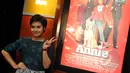 Myta Lestari saat ditemui di Premier Film ANNIE di Plaza Indonesia XXI, Jakarta, Rabu (21/1/2015). Myta mengaku sangat menyukai Film ANNIE baik dari segi visual maupun musikalitasnya. (Liputan6.com/Panji Diksana)