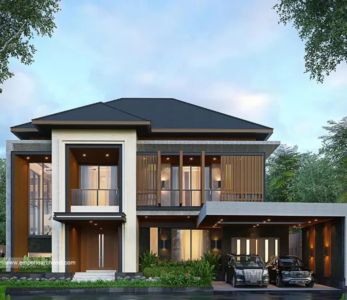 Model Rumah Terbaru 2025 dengan 2 Pintu yang Minimalis dan Modern
