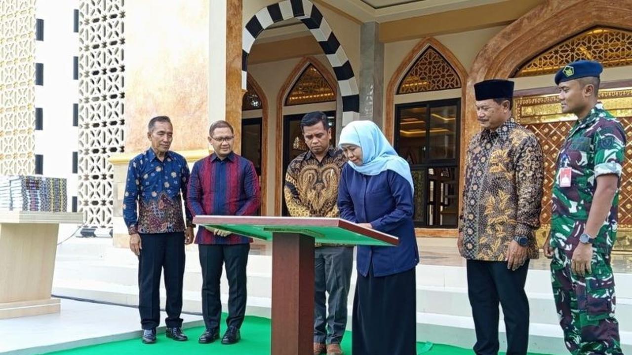 Fakta Unik: Masjid Baitus Sholihin Mirip Nabawi Diresmikan Khofifah di SMAN 3 Taruna Angkasa Madiun