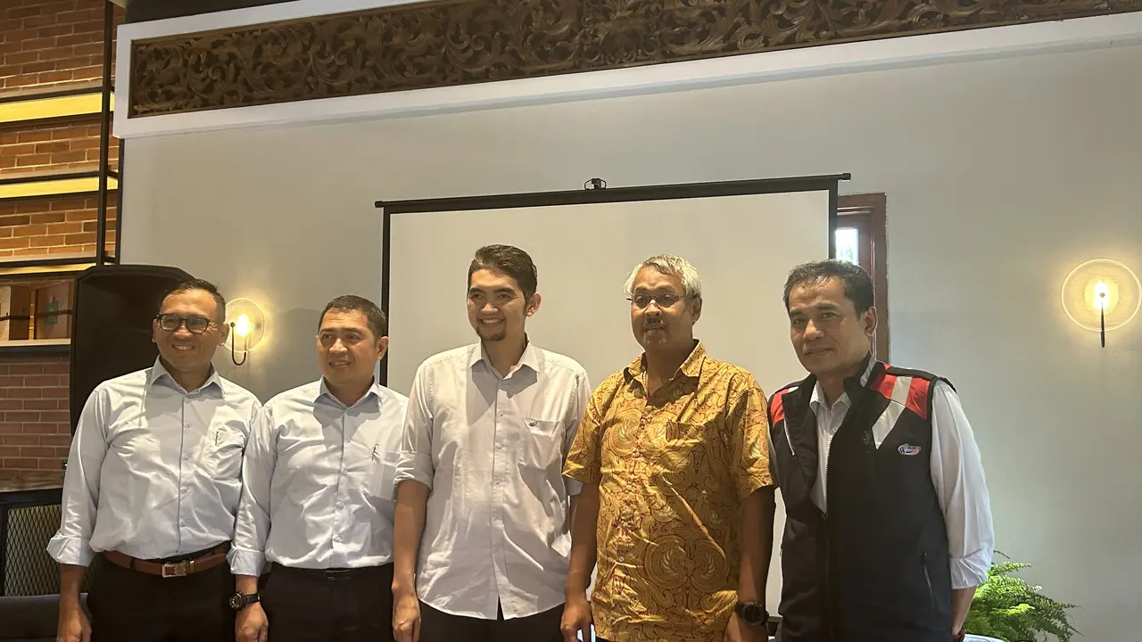 Media gathering PT Waskita Beton Precast Tbk (WSBP), Selasa (8/8/2023). (Foto: Liputan6.com/Elga N)