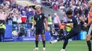 Pemain Amerika Serikat Malik Tillman mencetak gol pembuka melawan Belgia melalui tendangan penalti selama pertandingan sepak bola babak 16 besar Piala Dunia di Seattle, Senin, 6 Juli 2026. (AP Photo/Ted S. Warren)