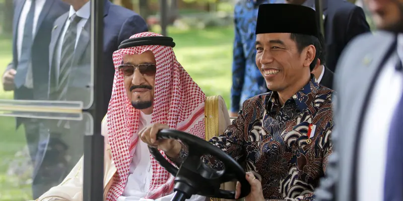 Presiden Jokowi Ajak Raja Salman Keliling Istana Merdeka-Jakarta-Pool-20170302