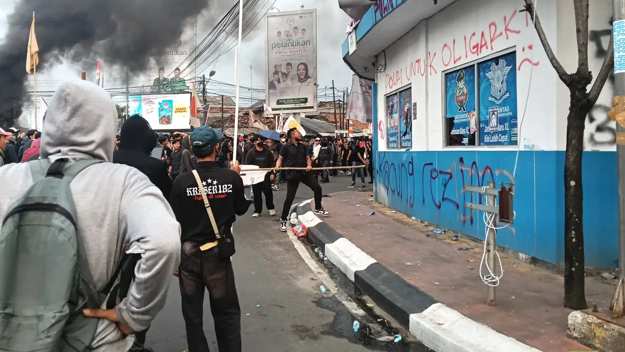 Demo mahasiswa di Banten