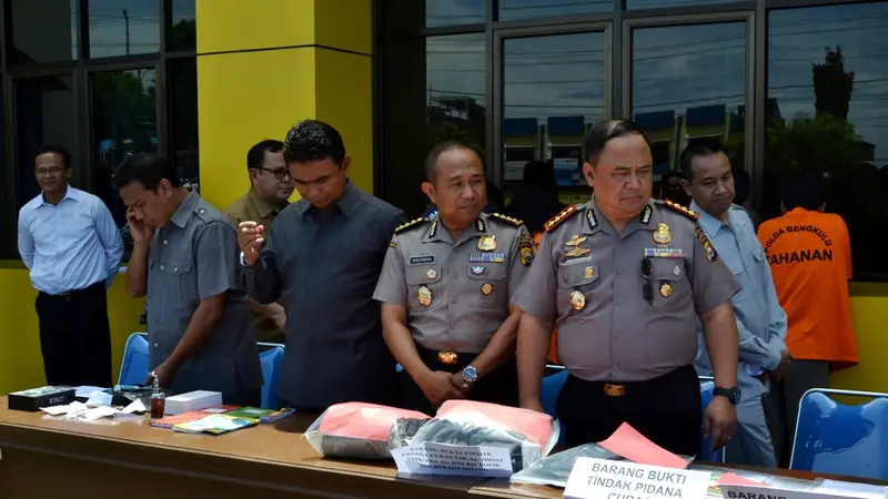 PNS Lapas Bengkulu Diciduk Polisi Saat Akan Transaksi Narkoba
