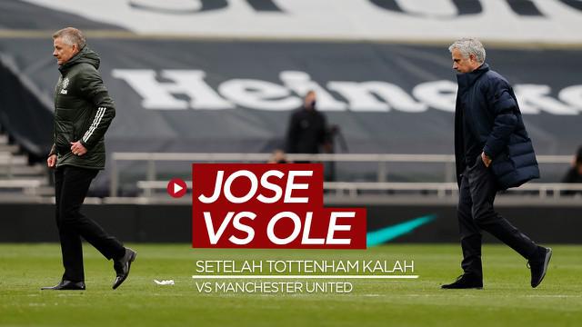 Berita video konflik yang terjadi antara Jose Mourinho dengan Ole Gunnar Solskjaer setelah Tottenham Hotspur kalah 1-3 dari Manchester United, Minggu (11/4/2021) malam hari WIB.