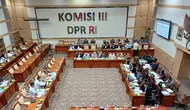 Rapat Panitia kerja (panja) penyusunan revisi Undang-Undang Kitab Hukum Acara Pidana (KUHAP). (Foto: Liputan6.com/Delvira Hutabarat).