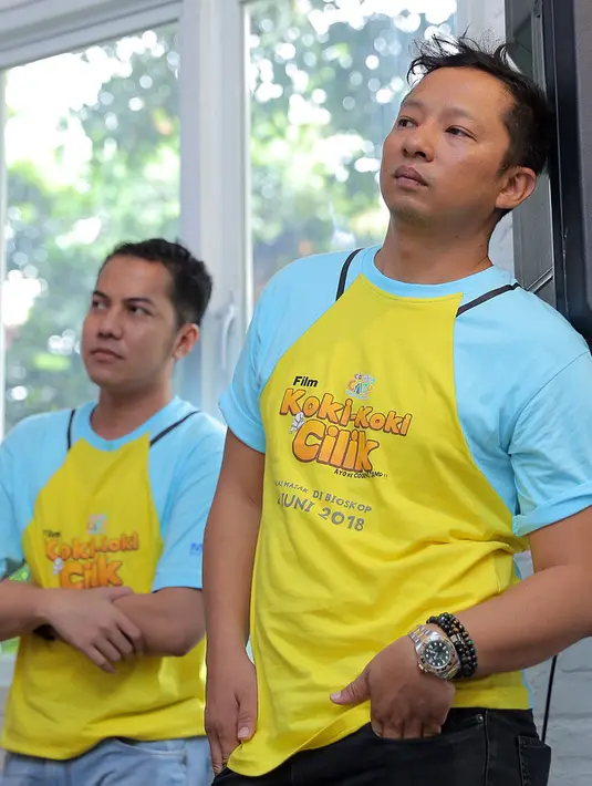 Ditemui di acara press confrence official poster dan trailer film Koki-Koki Cilik di kawasan Cipete, Jakarta Selatan, beberapa waktu lalu, Ringgo mengakui bahwa ia sudah ingin menambah anak lagi sejak lama. (Deki Prayoga/Bintang.com)