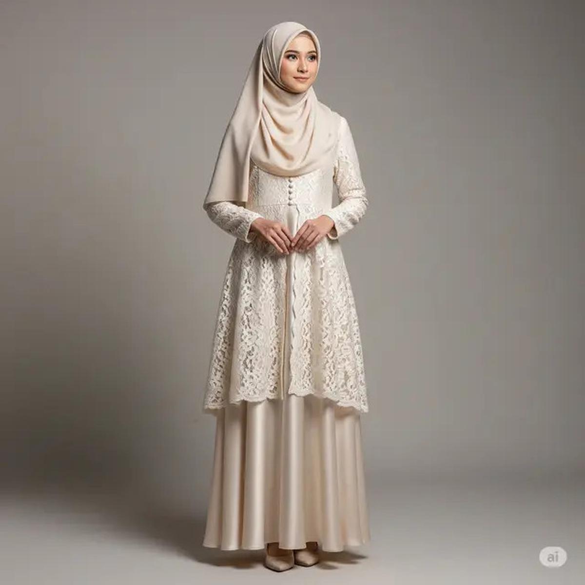 7 Pilihan Dress Brokat untuk Pengajian yang Memukau, Tampil Anggun dan Syar'i